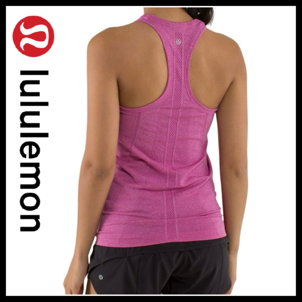 Lululemon Run Swiftly Tech Racerback Women’s Tank 'Heathered Raspberry' Size (6) - Picture 2 of 15